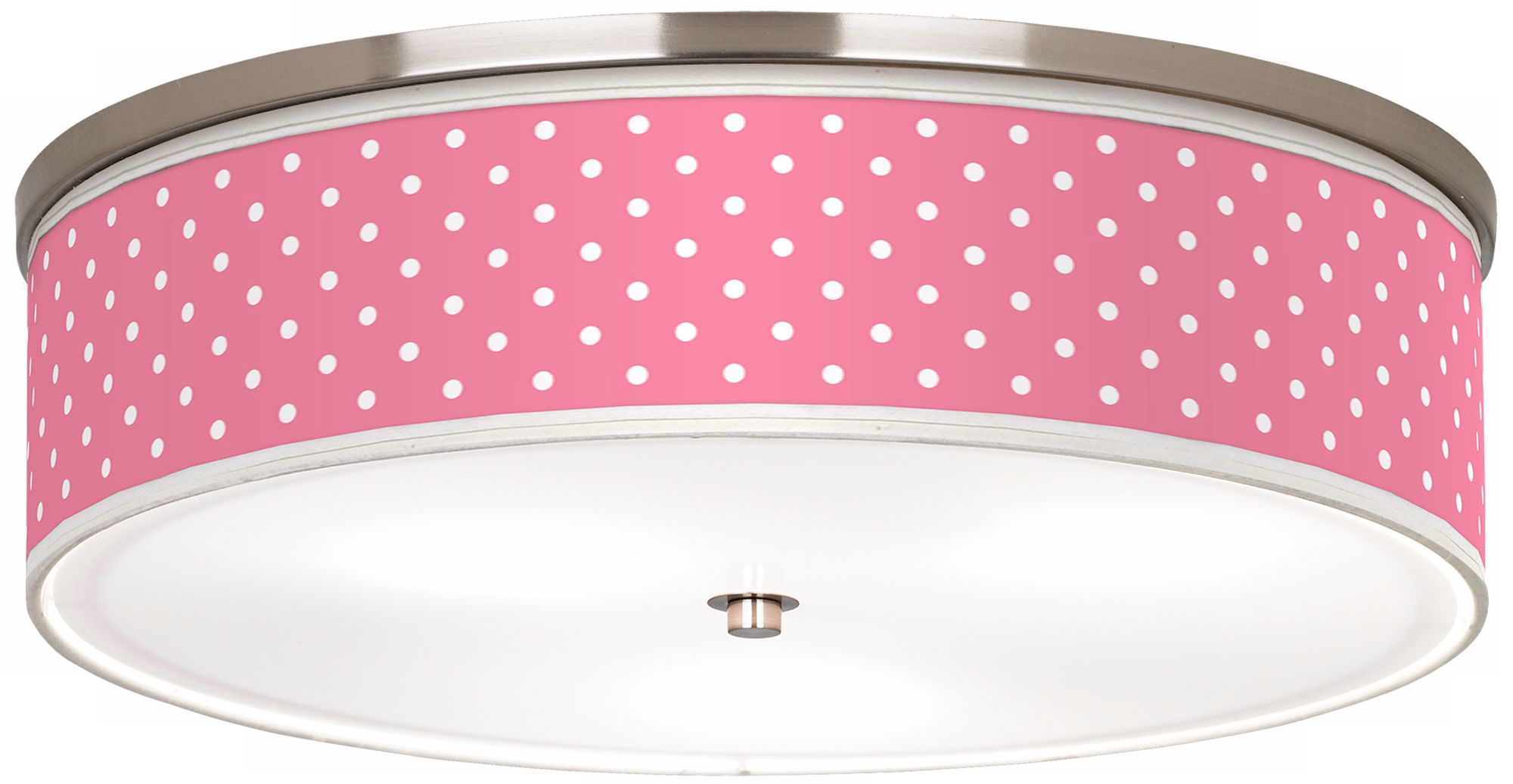 Mini Dots Pink Nickel 20 1/4" Wide Ceiling Light