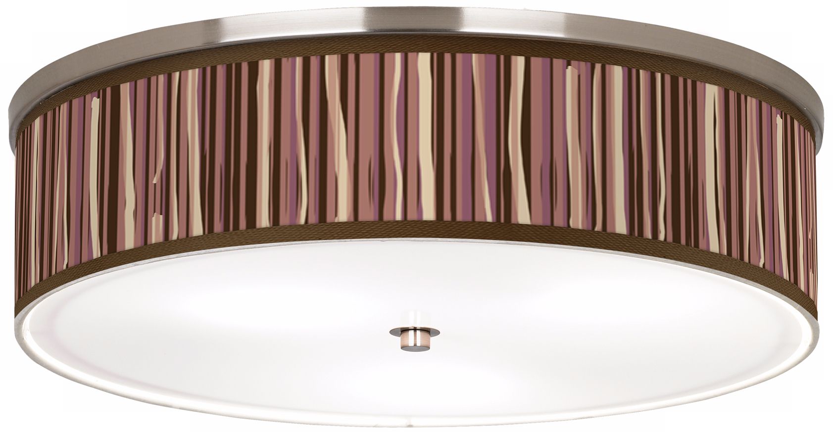 Kalahari Lines Nickel 20 1/4" Wide Ceiling Light