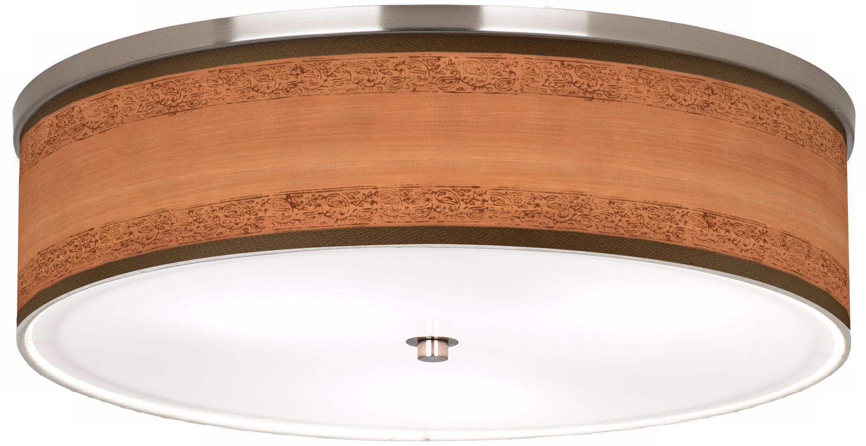 Paisley Trim Giclee Nickel 20 1/4" Wide Ceiling Light