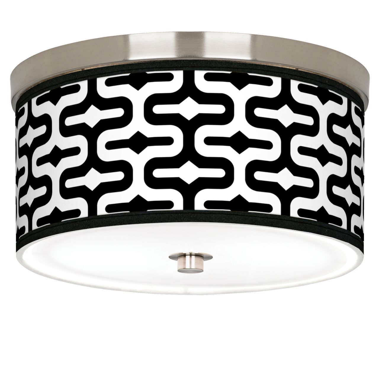 Reflection Giclee Nickel 10 1/4" Wide Ceiling Light