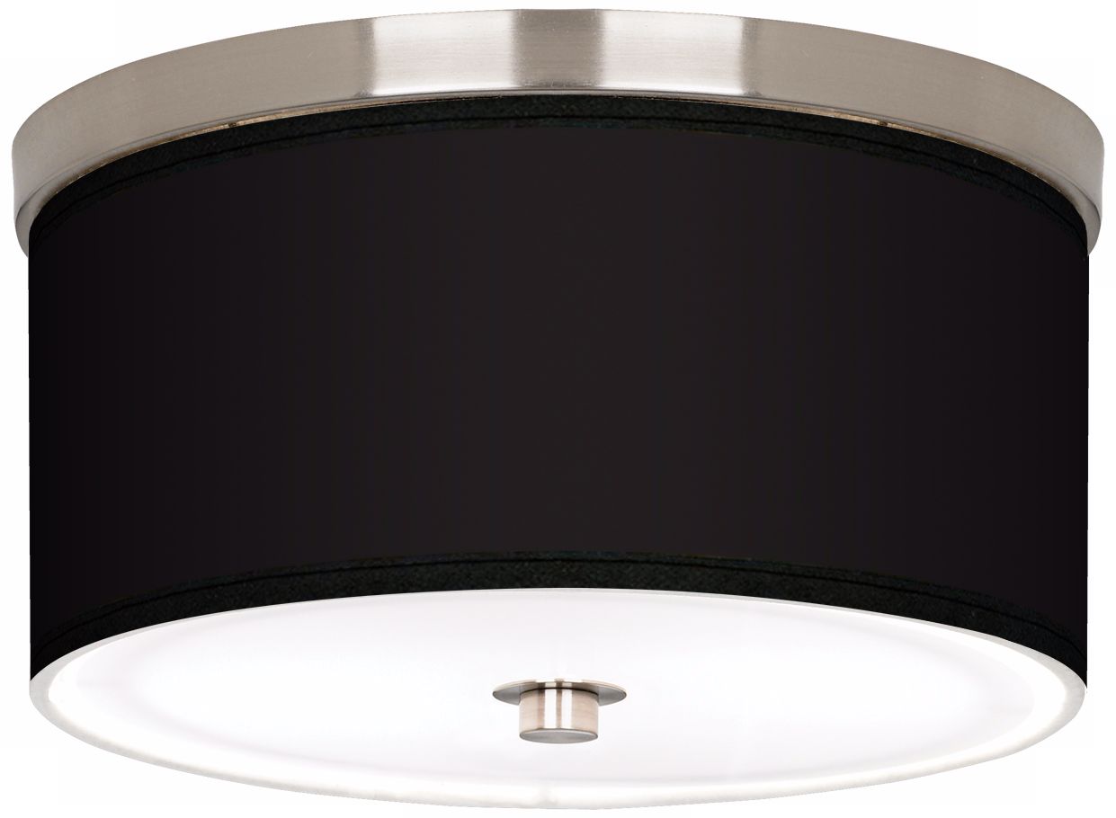 All Black Nickel 10 1/4" Wide Ceiling Light