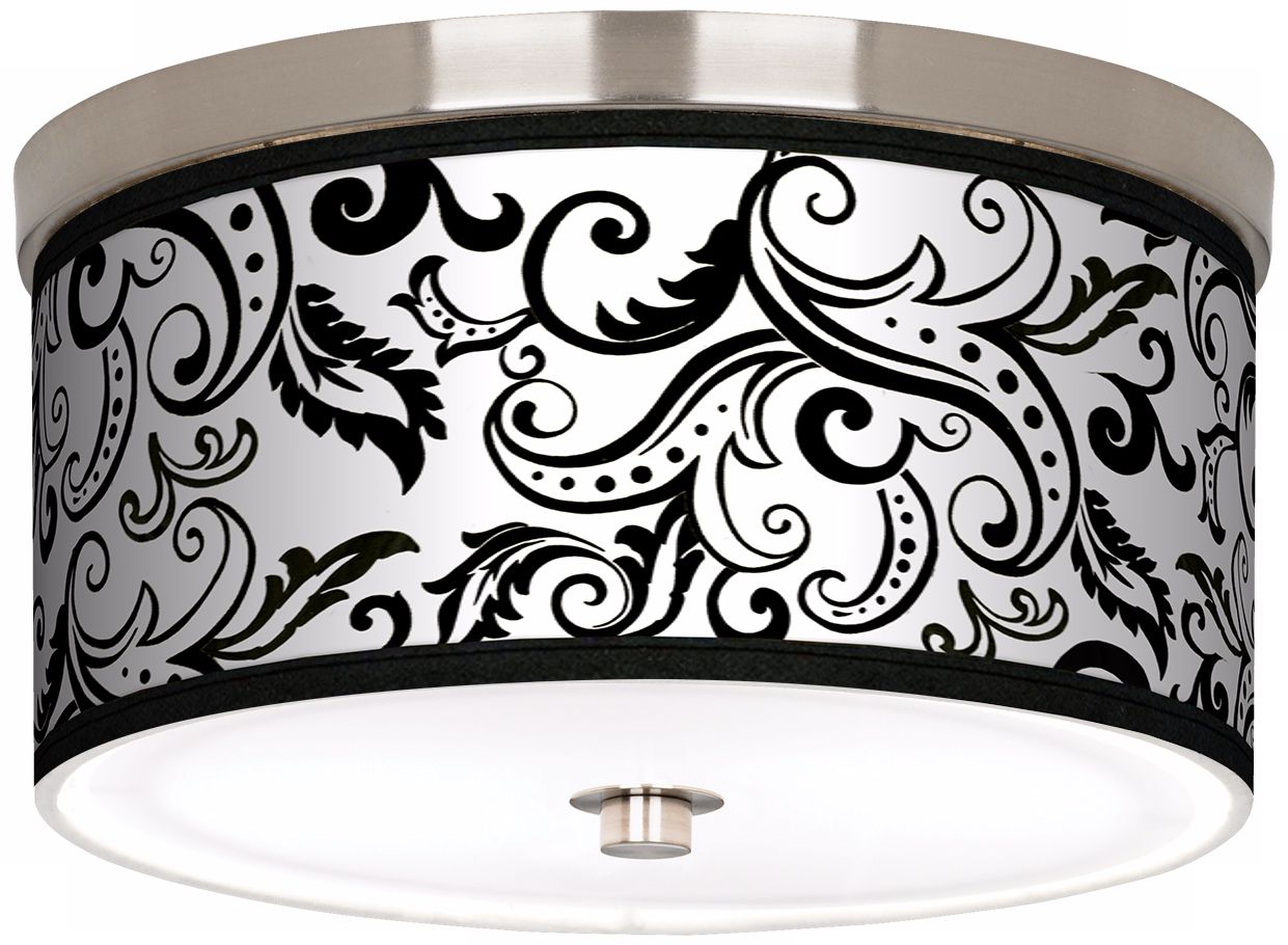 Regency Black Nickel 10 1/4" Wide Ceiling Light