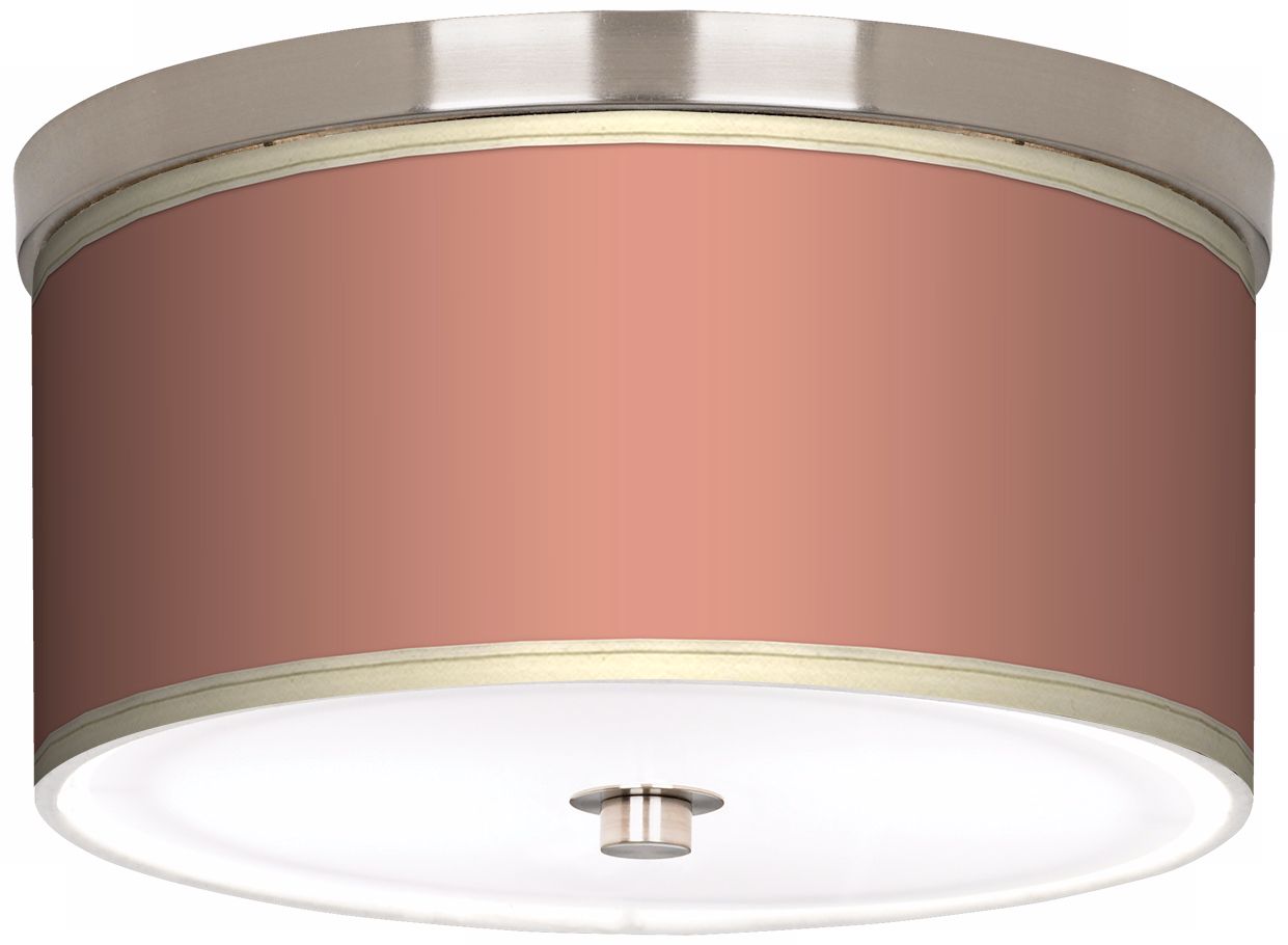 Constant Coral Nickel 10 1/4" Wide Ceiling Light