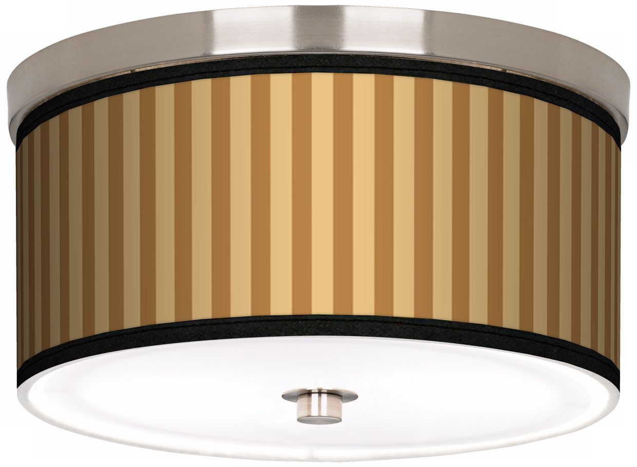 Butterscotch Vertical Nickel 10 1/4" Wide Ceiling Light