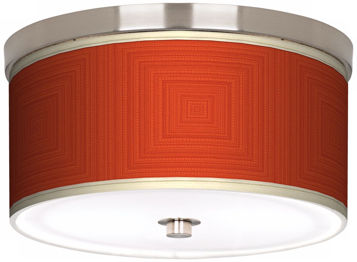Stacy Garcia Crackled Square Coral 10 1/4" W Ceiling Light