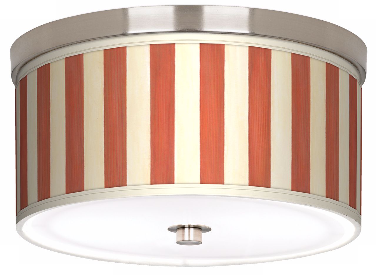 Seaside Stripe Red 10 1/4" Wide Ceiling Light
