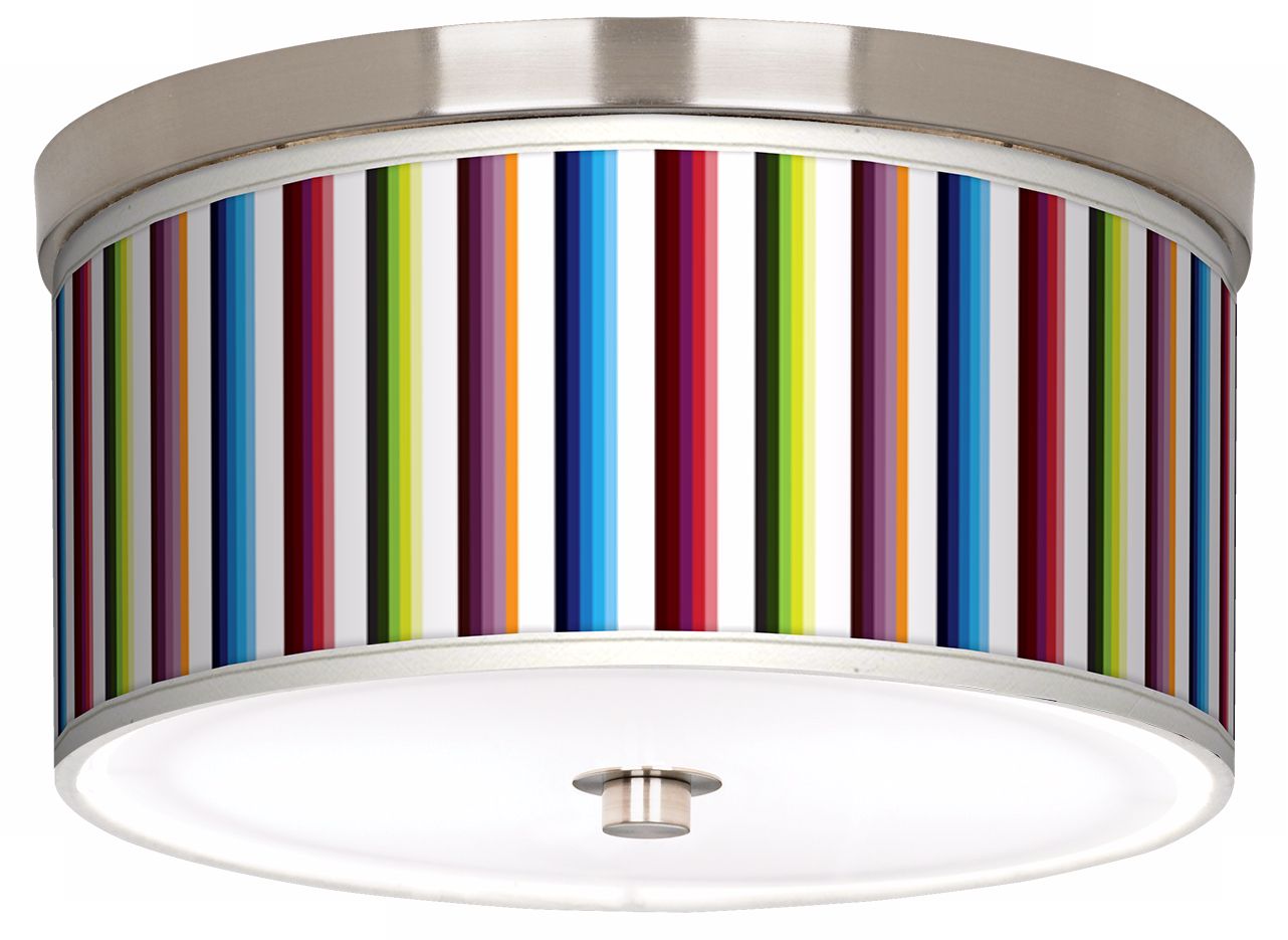 Technocolors Nickel 10 1/4" Wide Ceiling Light