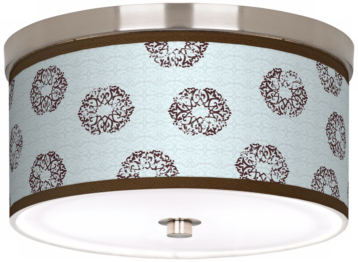 Weathered Medallion Giclee 10 1/4" Wide Ceiling Light