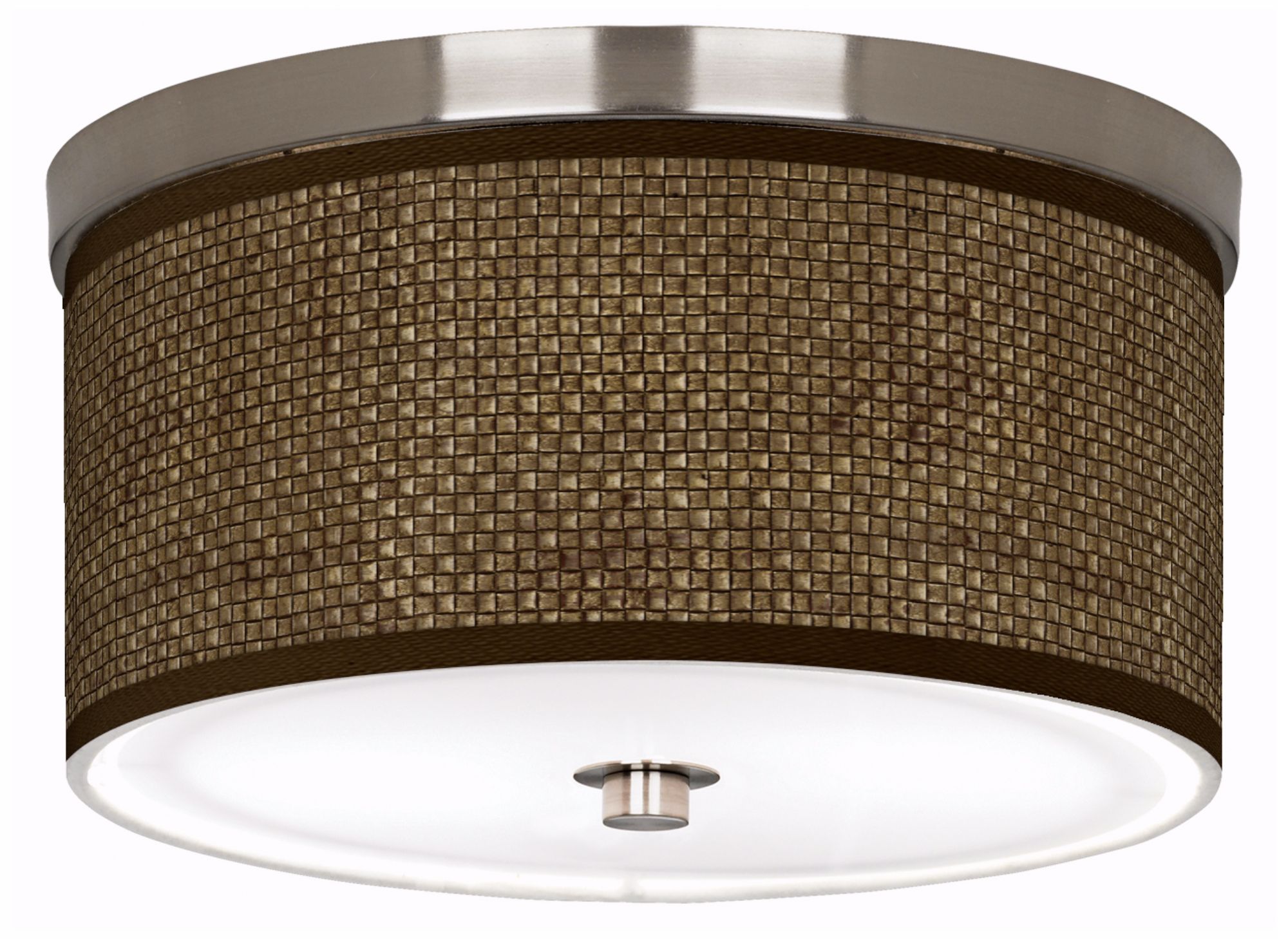 Interweave Giclee Nickel 10 1/4" Wide Ceiling Light