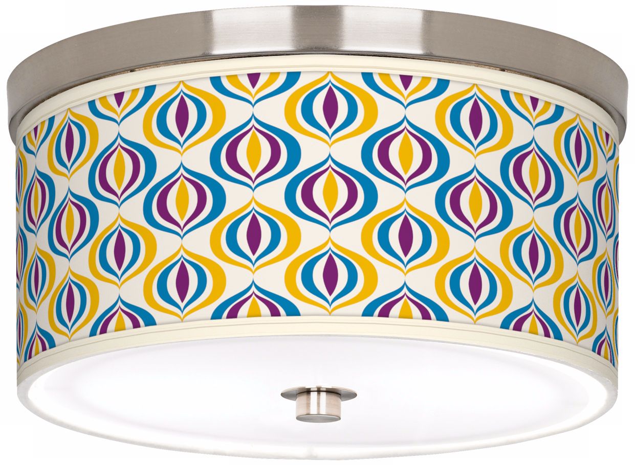 Scatter 10 1/4" Wide Brushed Nickel Ceiling Light