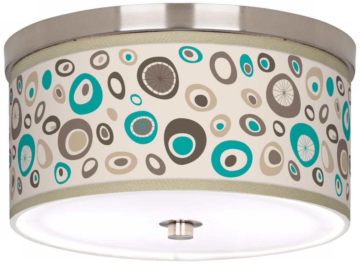 Stammer 10 1/4" Wide Brushed Nickel Ceiling Light