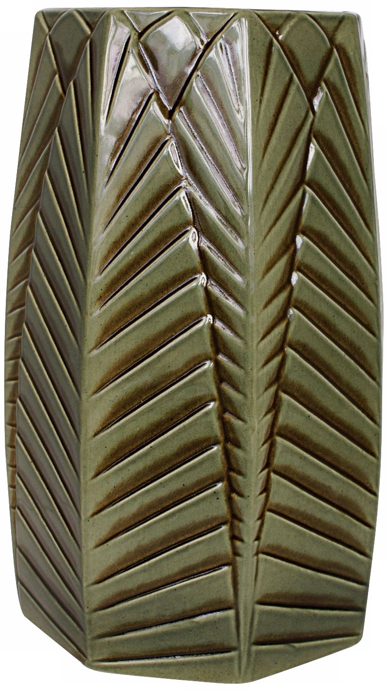 Haeger Potteries Palm Grove 16" High Ceramic Vase