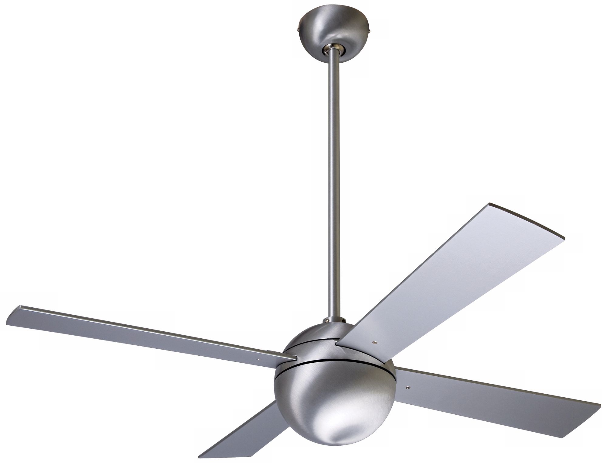 42" Modern Fan Aluminum Finish Ball Ceiling Fan