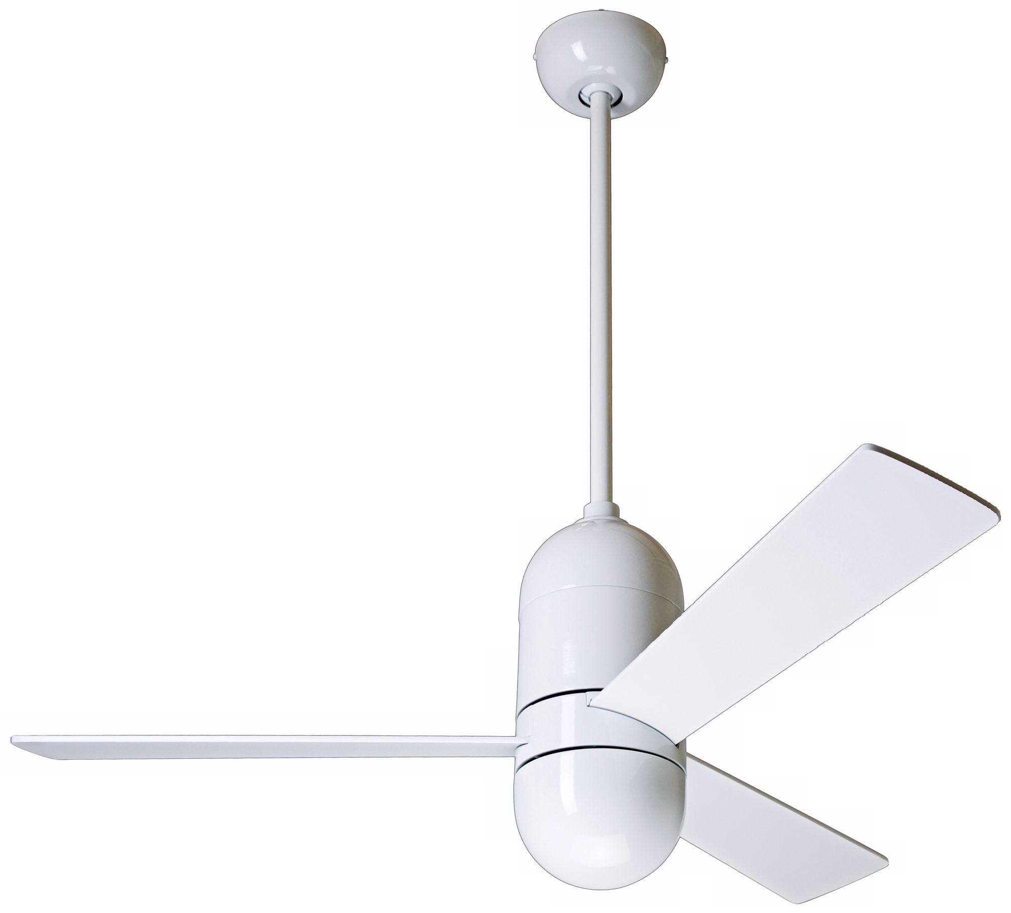 42" Modern Fan Gloss White Cirrus Ceiling Fan
