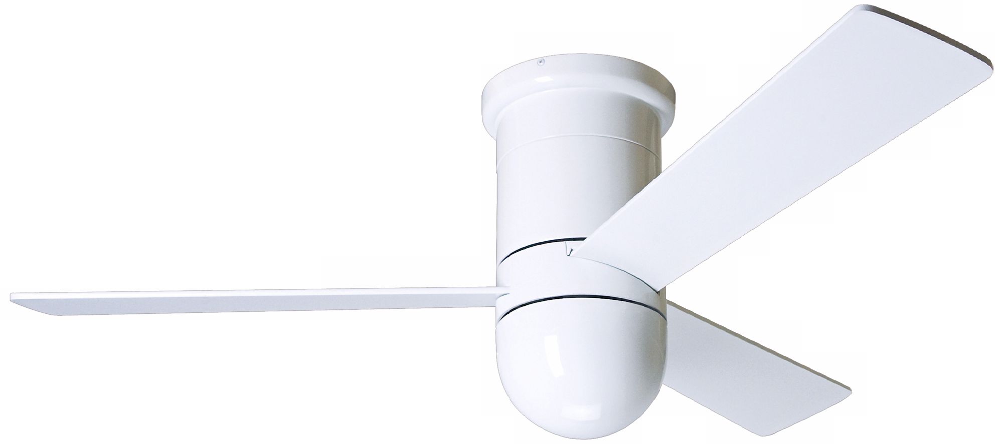 42" Gloss White Cirrus Hugger Modern Fan Ceiling Fan