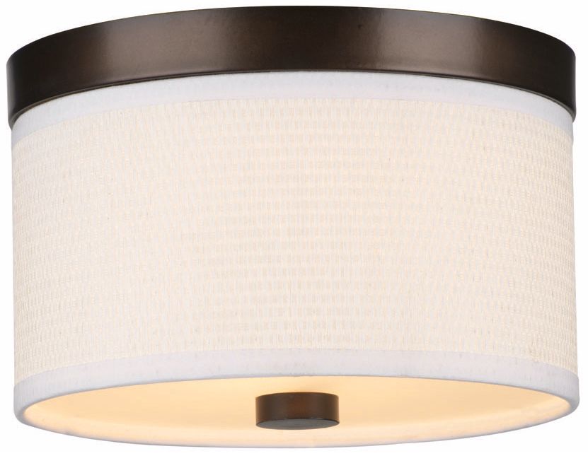 Cassandra White and Bronze 10 1/4" Wide Ceiling Light