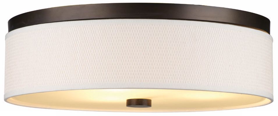 Cassandra White and Bronze 20 1/2" Wide Ceiling Light