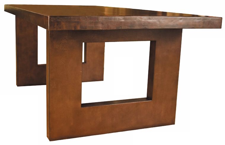 Bently Espresso Stained Finish 82" Long Dining Table