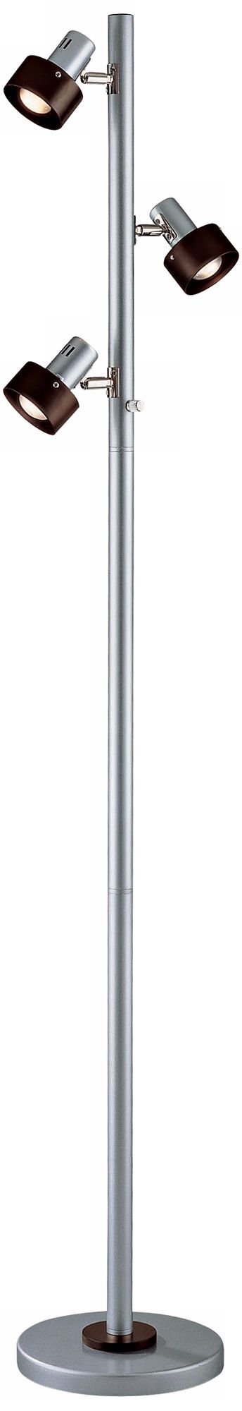 Lite Source Silver Walnut Tree Floor Lamp
