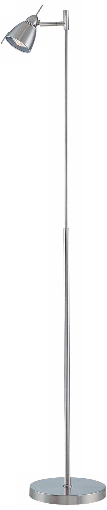 Lite Source Polished Steel Spotlight Floor Lamp