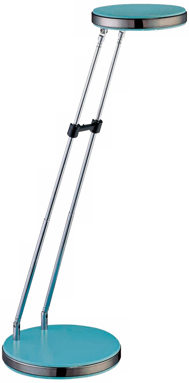 Lite Source Light Blue Flat Head LED Desk Lamp