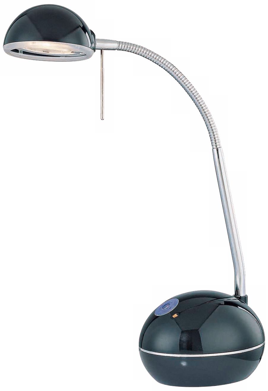 Lite Source Black Gooseneck Touch Switch Desk Lamp