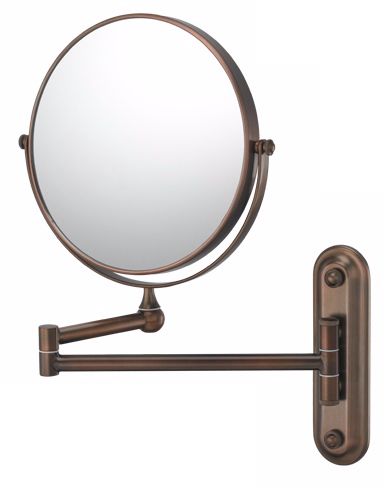 Aptations Coppery Bronze Finish Pivot Arm Vanity Wall Mirror