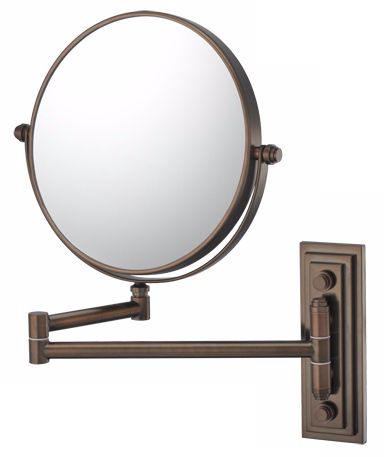 Coppery Bronze Finish Classic Double Arm Wall Mirror