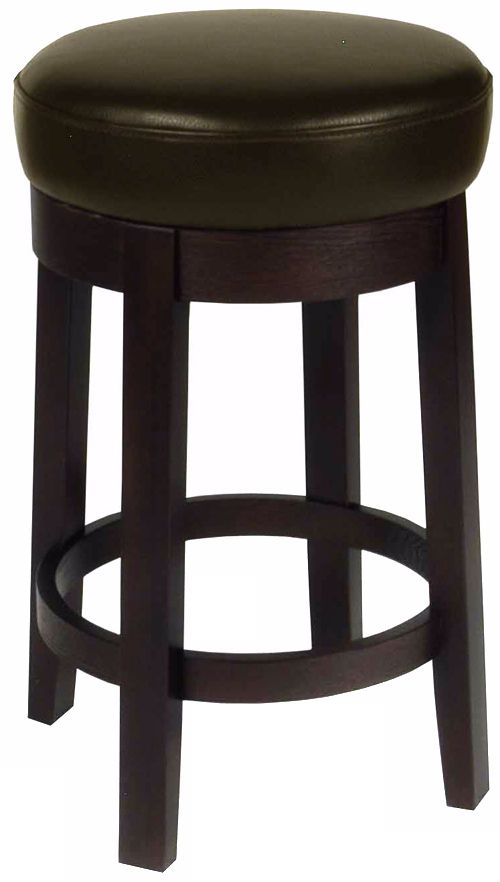 Darcy Charcoal Bicast Leather 26" High Swivel Counter Stool