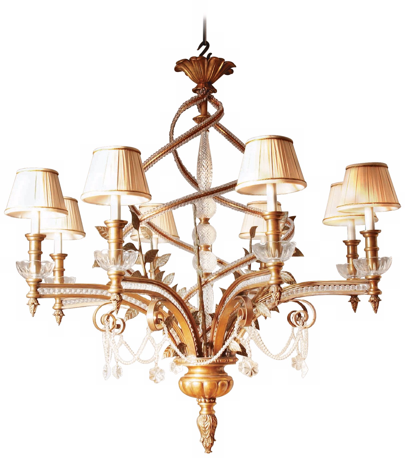 Maitland-Smith Pompeian Patina Brass 48" Wide Chandelier