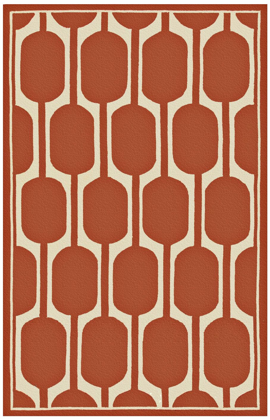 Perpetua Terracotta Indoor Outdoor Rug