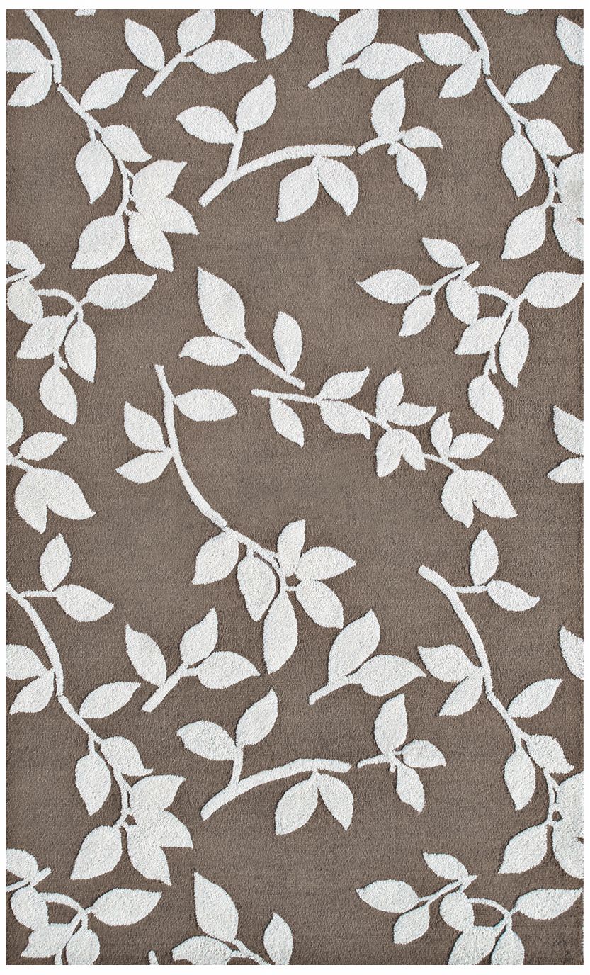 Leaves Beige Indoor Outdoor Rug