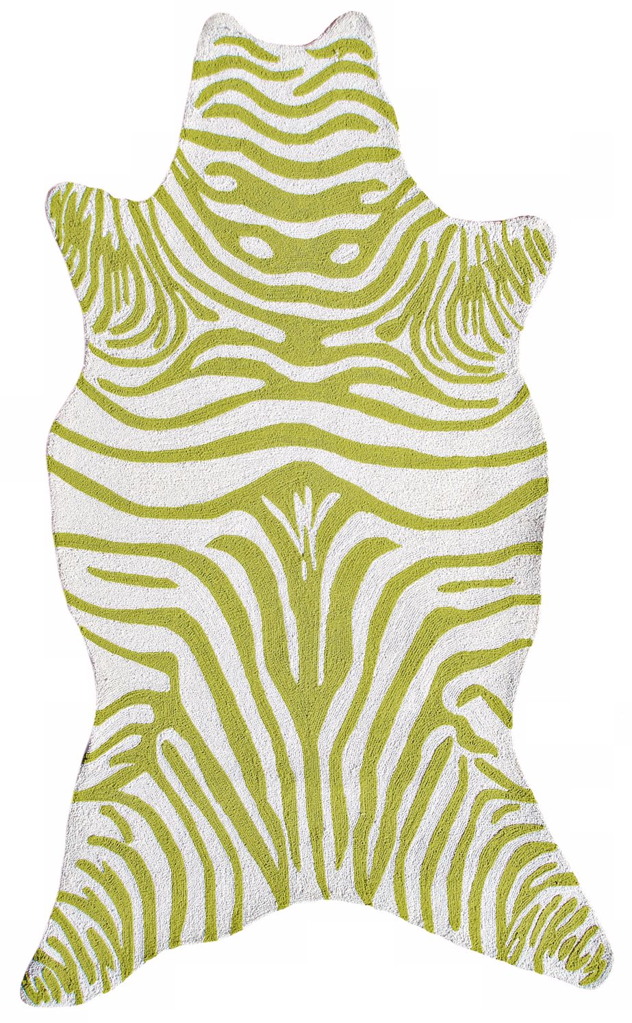 Green Zebra Indoor Outdoor Rug