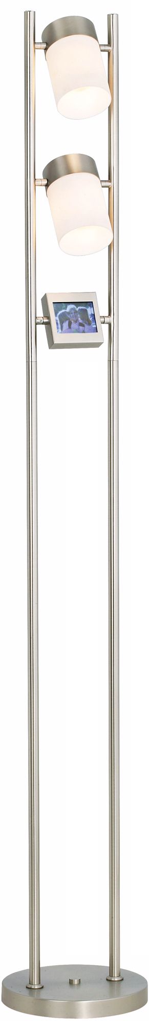 Digital Photo Two Tiered Floor Lamp