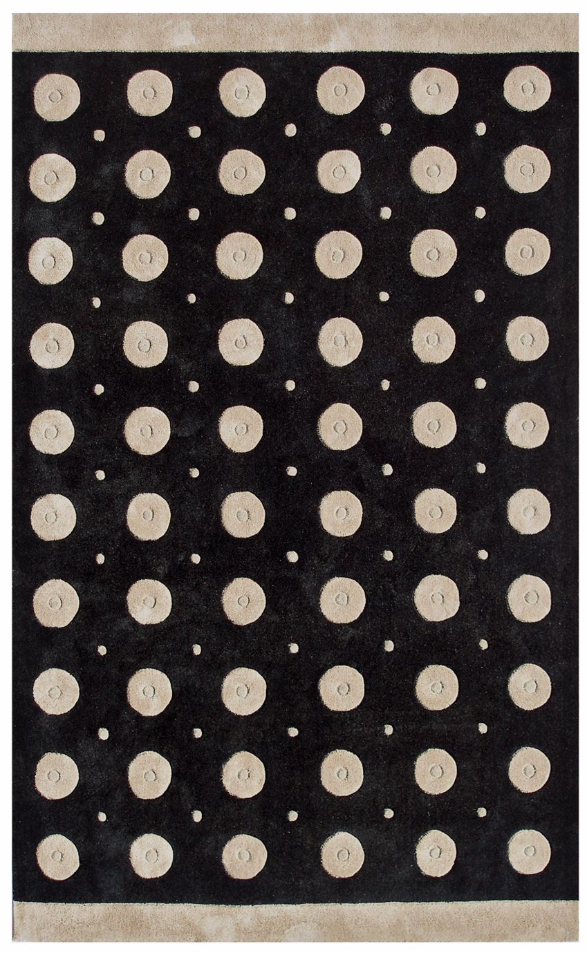 Black Dot Rug