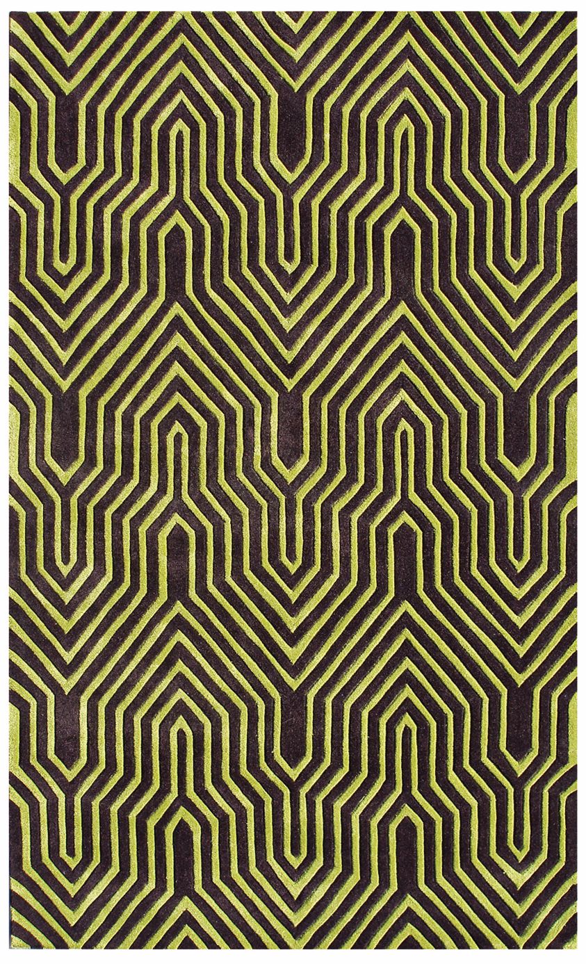 Intervals Lime Handmade Rug