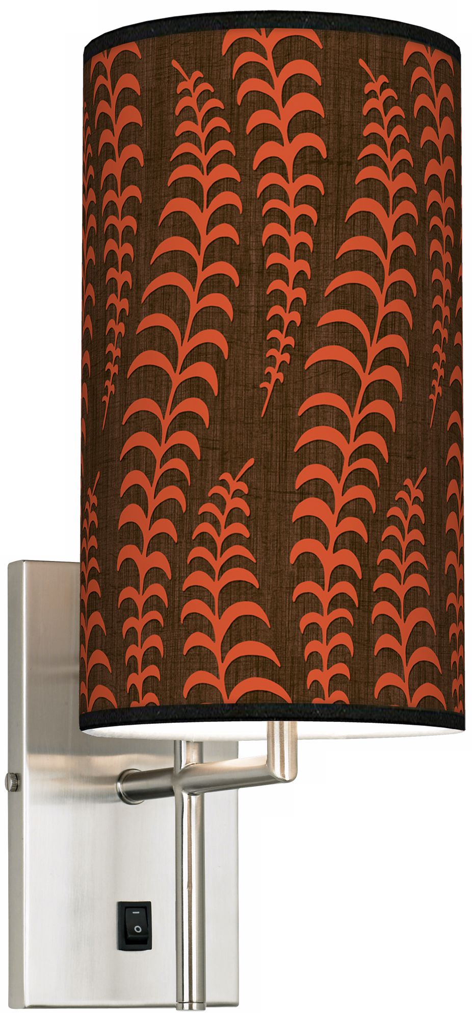 Stacy Garcia Fancy Fern Coral Banner Giclee Plug-In Sconce