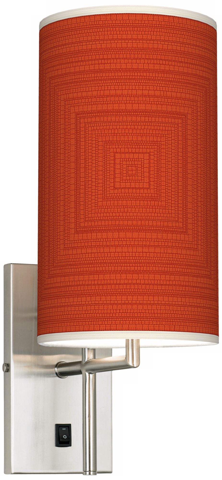 Stacy Garcia Crackled Square Coral Banner Giclee Plug-In Sconce