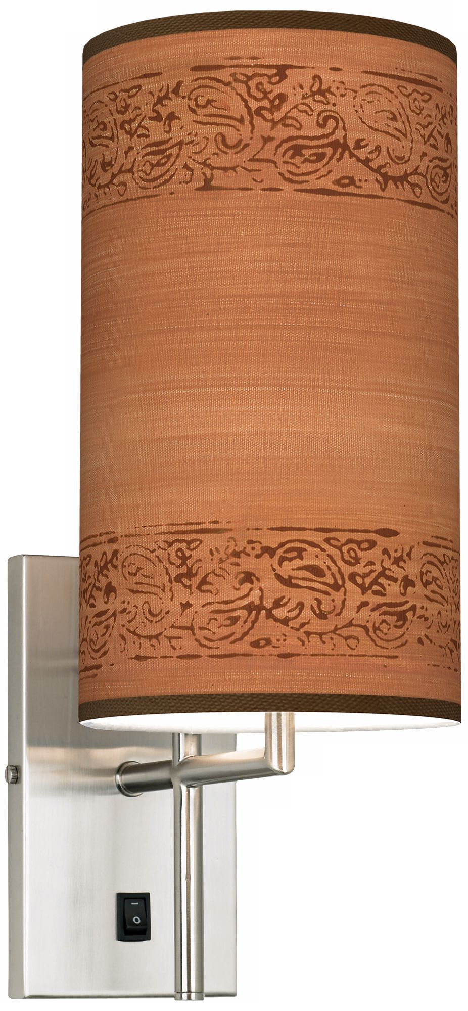 Paisley Trim Banner Giclee Plug-In Sconce
