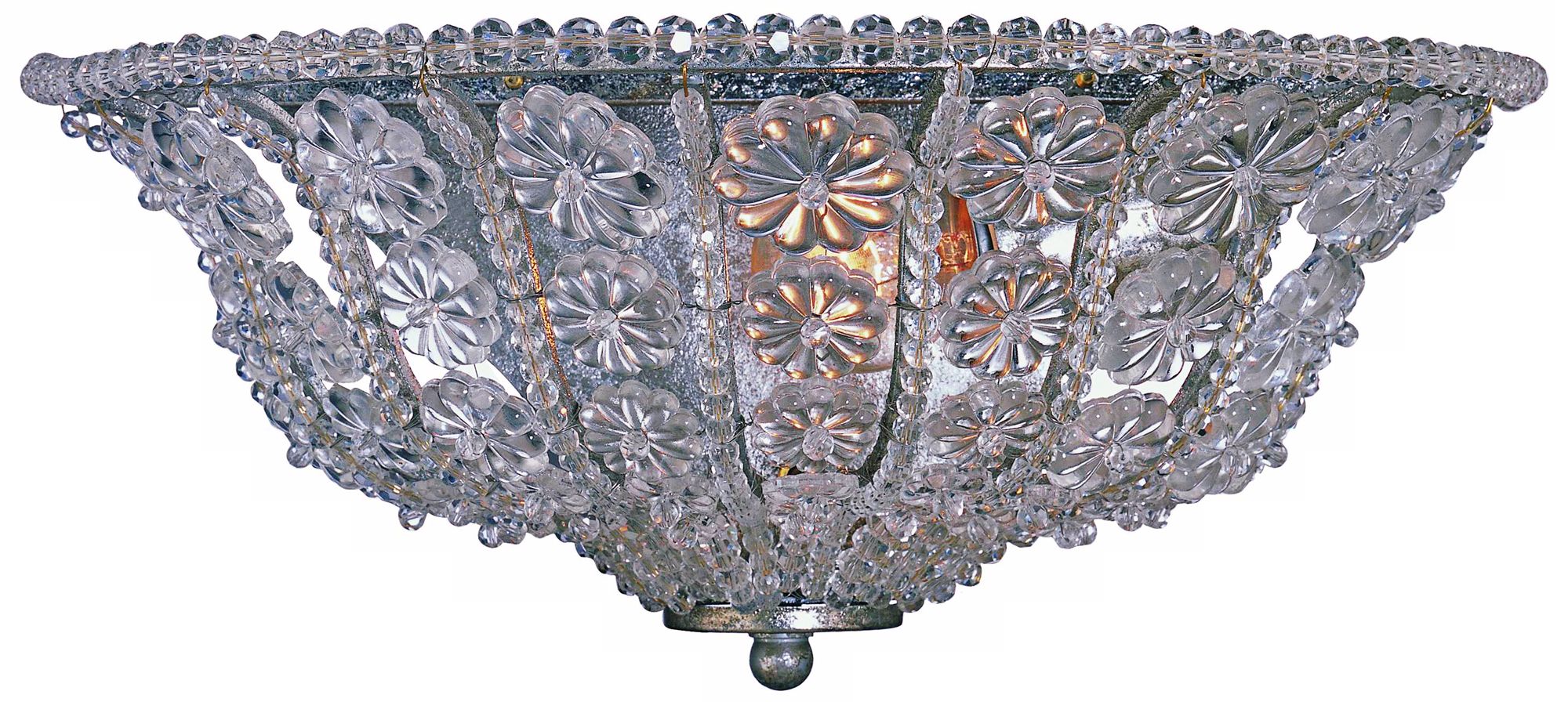 Crystorama Kingston Silver 12 1/2" Wide Wall Light