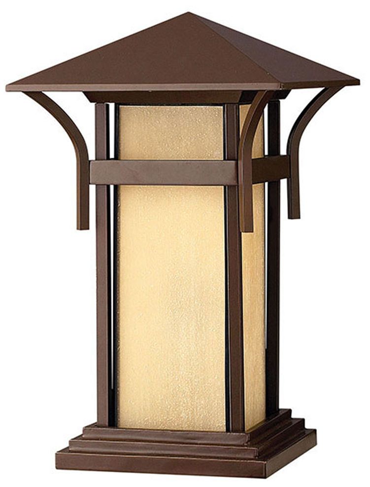 Hinkley Harbor Bronze 17" High Outdoor Pier Mount Light