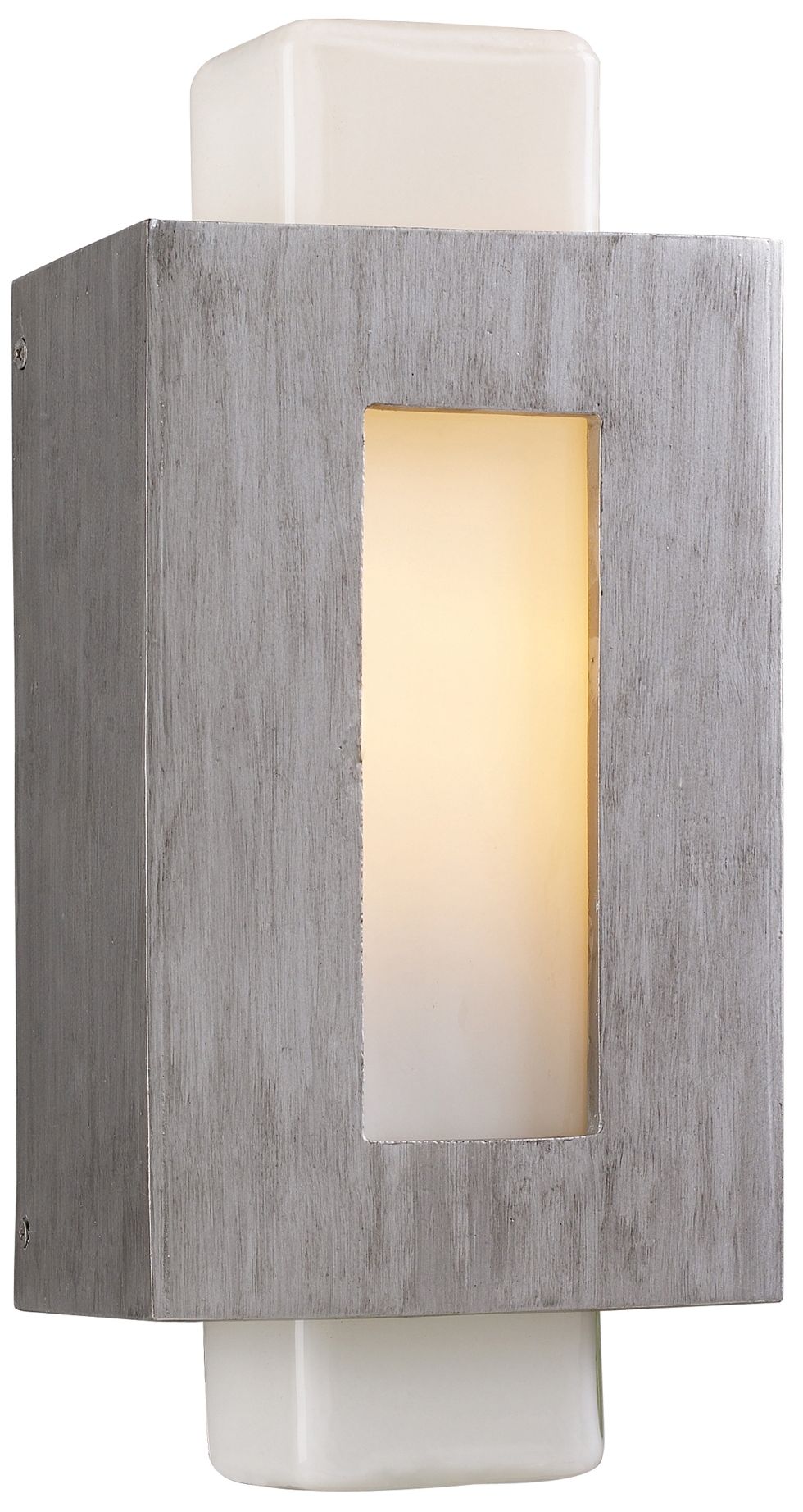 Sundborn Collection Silver 14" High Outdoor Wall Light