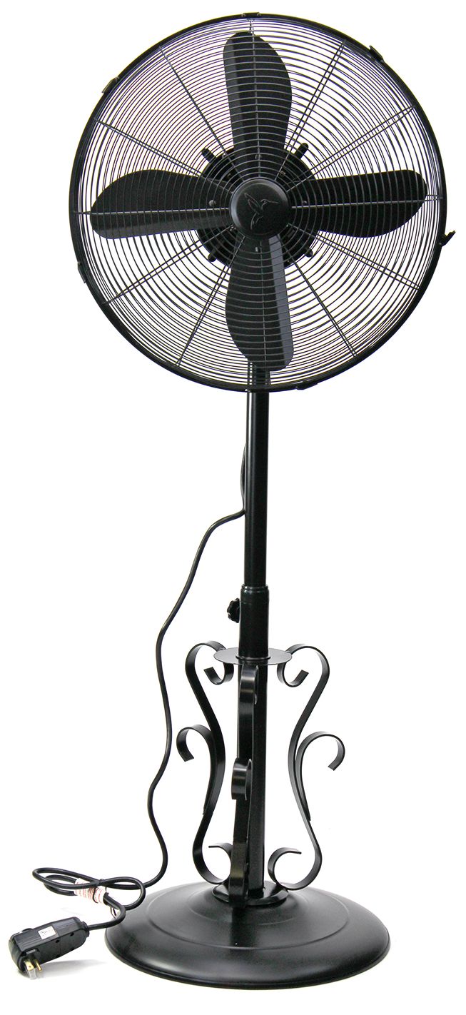 Deco Breeze Ebony 19" Wide Outdoor Floor Fan