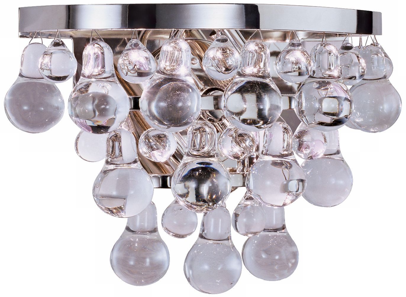 Robert Abbey Bling Collection Nickel Finish Wall Sconce