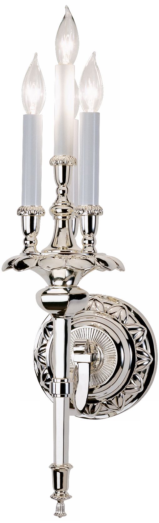 Robert Abbey Horatio Silver Plate Wall Sconce