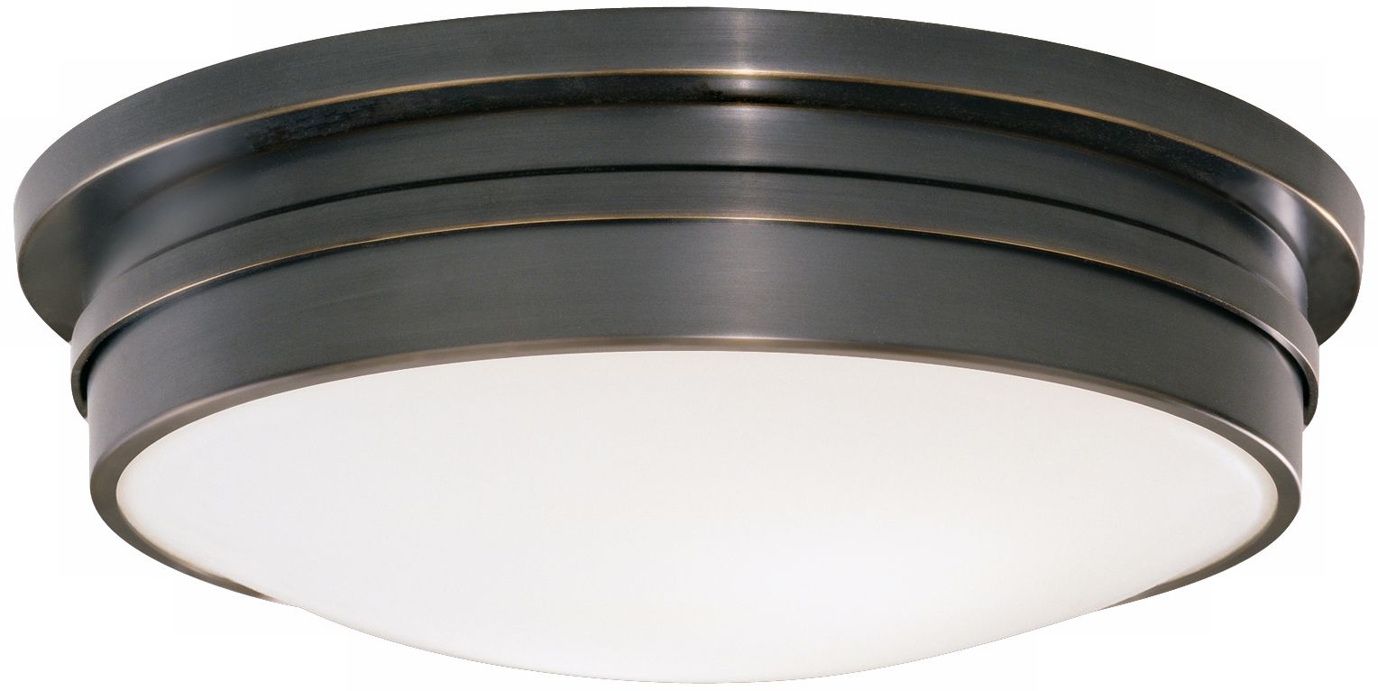 Roderick Collection Bronze 17" Wide Flushmount Ceiling Light