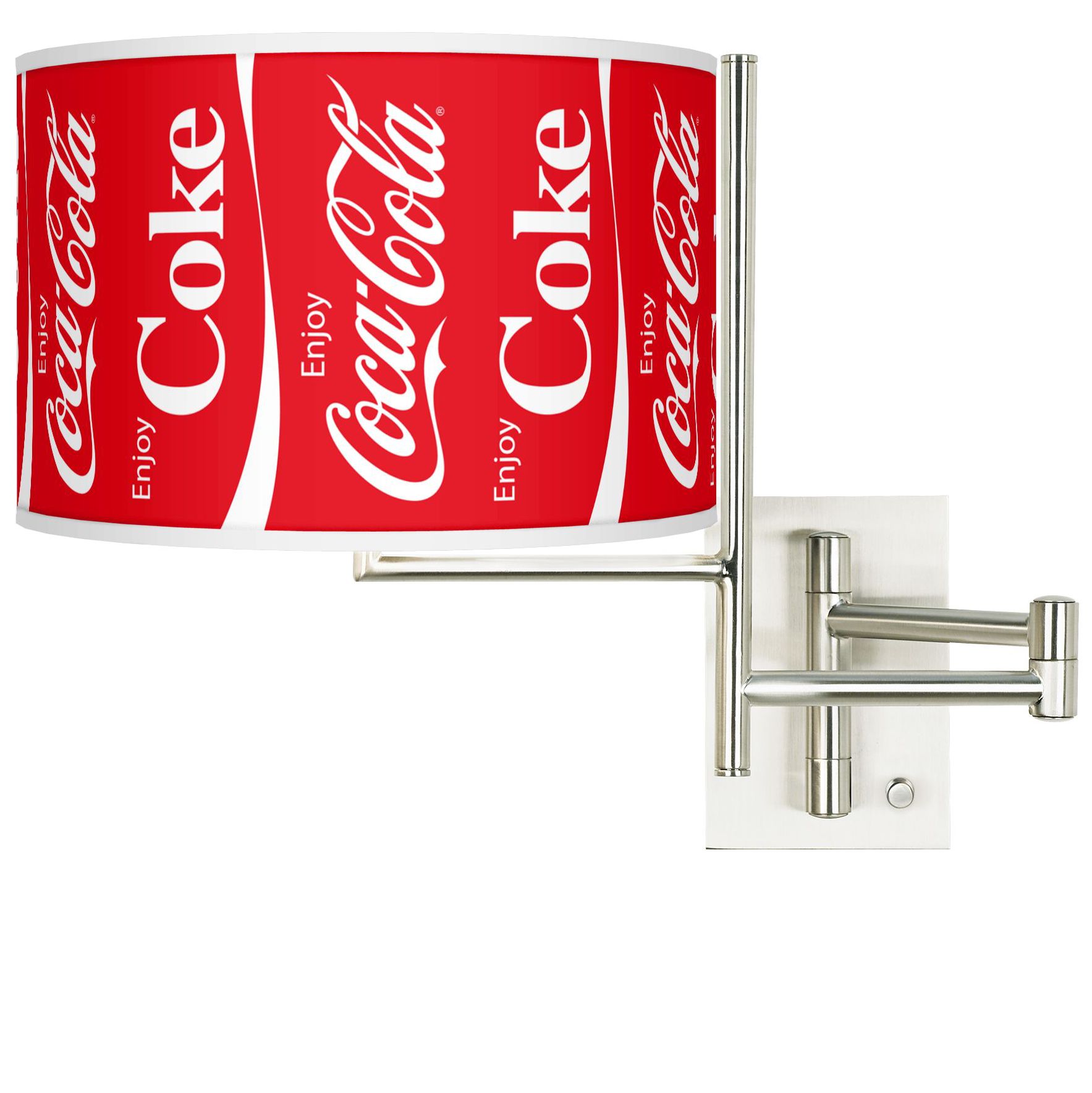 Enjoy Coca-Cola® Plug-In Swing Arm Wall Lamp