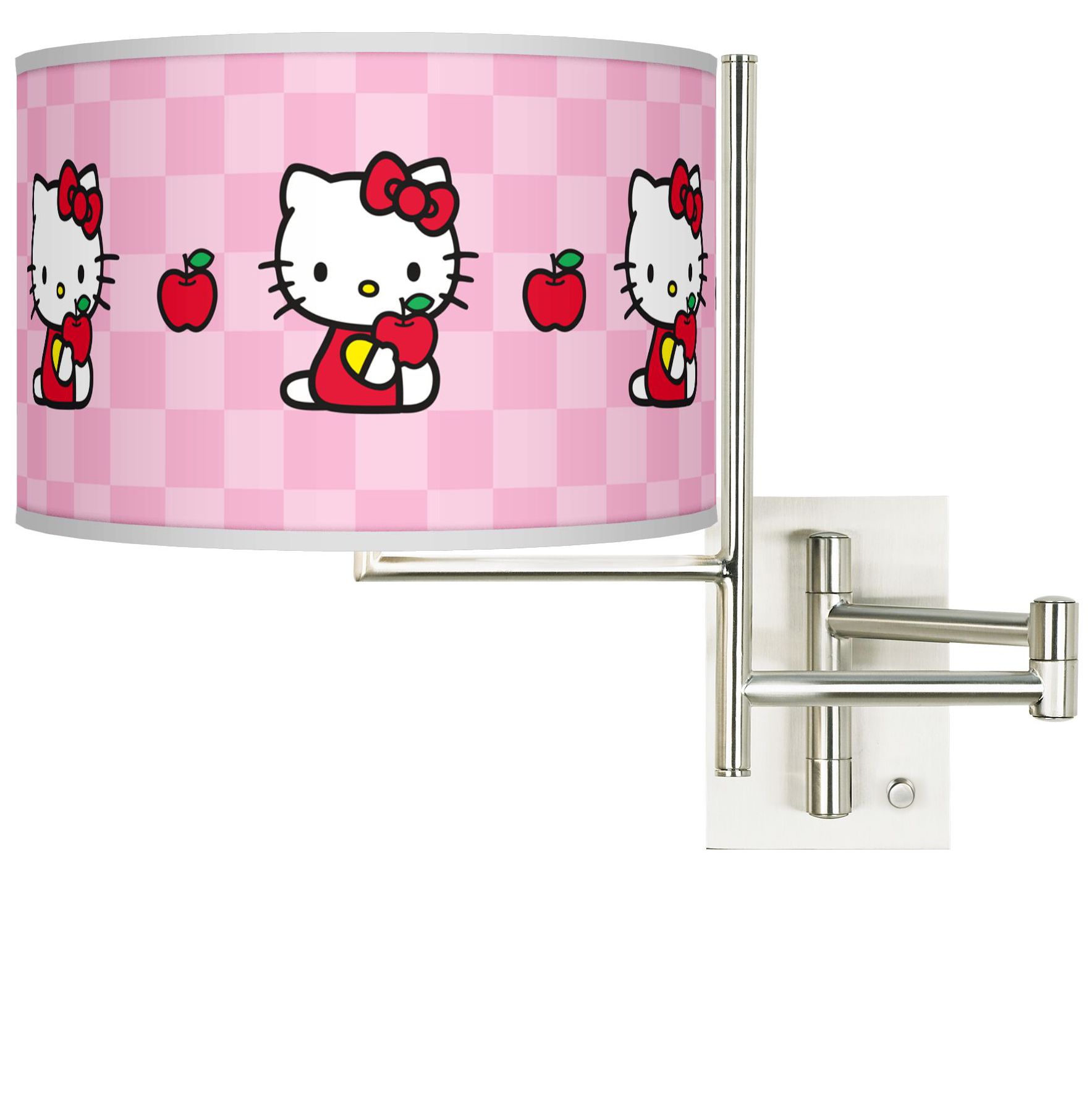 Hello Kitty Apples Tempo Plug-In Swing Arm Wall Light