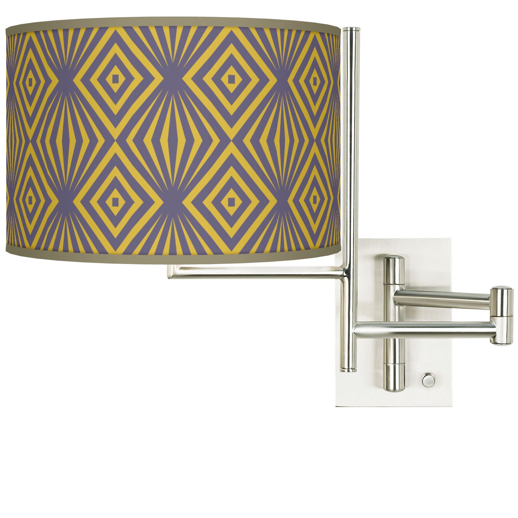 Tempo Deco Revival Plug-in Swing Arm Wall Light
