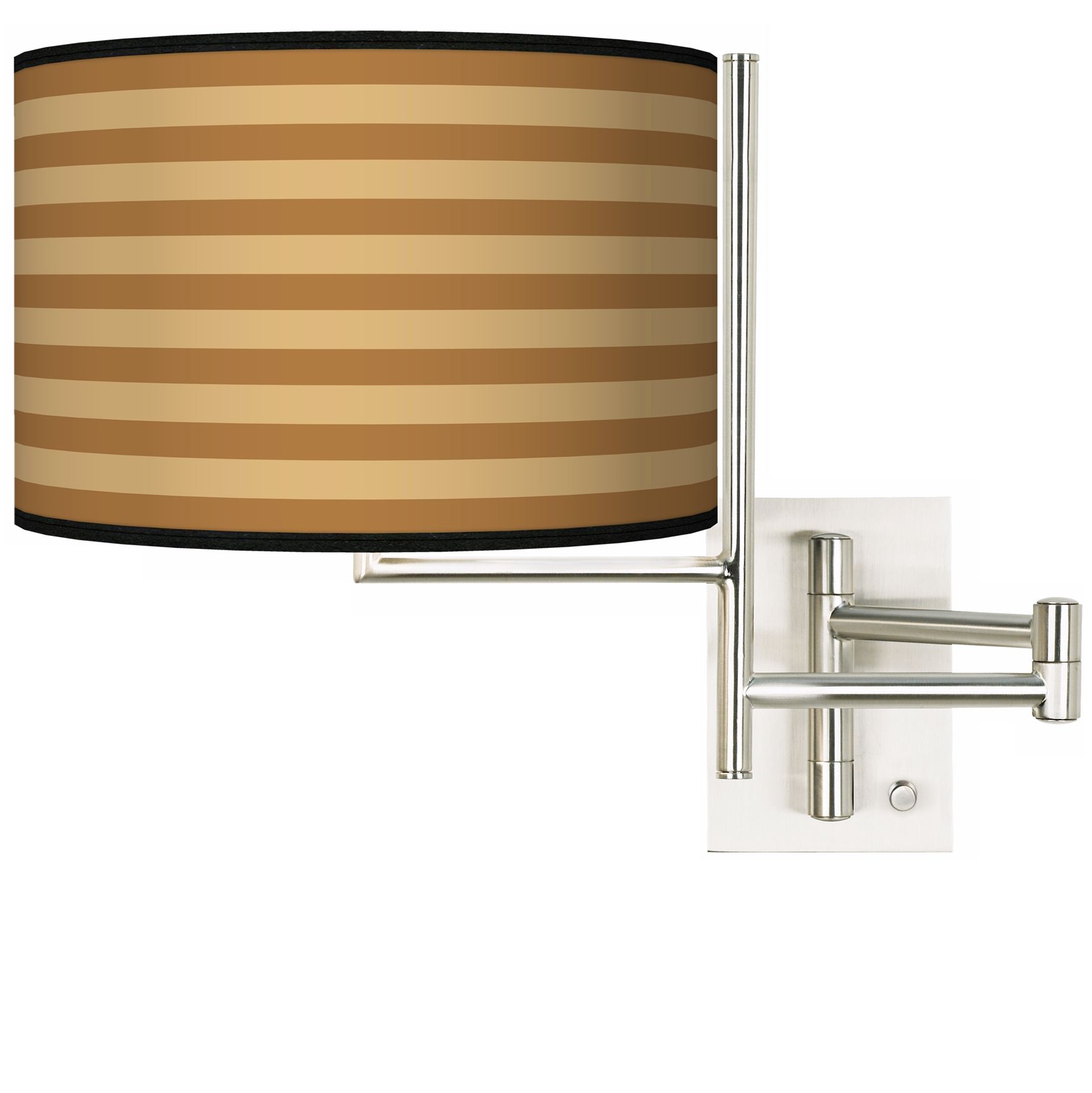 Tempo Butterscotch Parallels Plug-in Swing Arm Wall Light